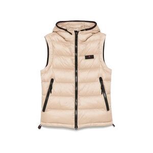 Peuterey Padded Hooded Vest Men Beige Vests
